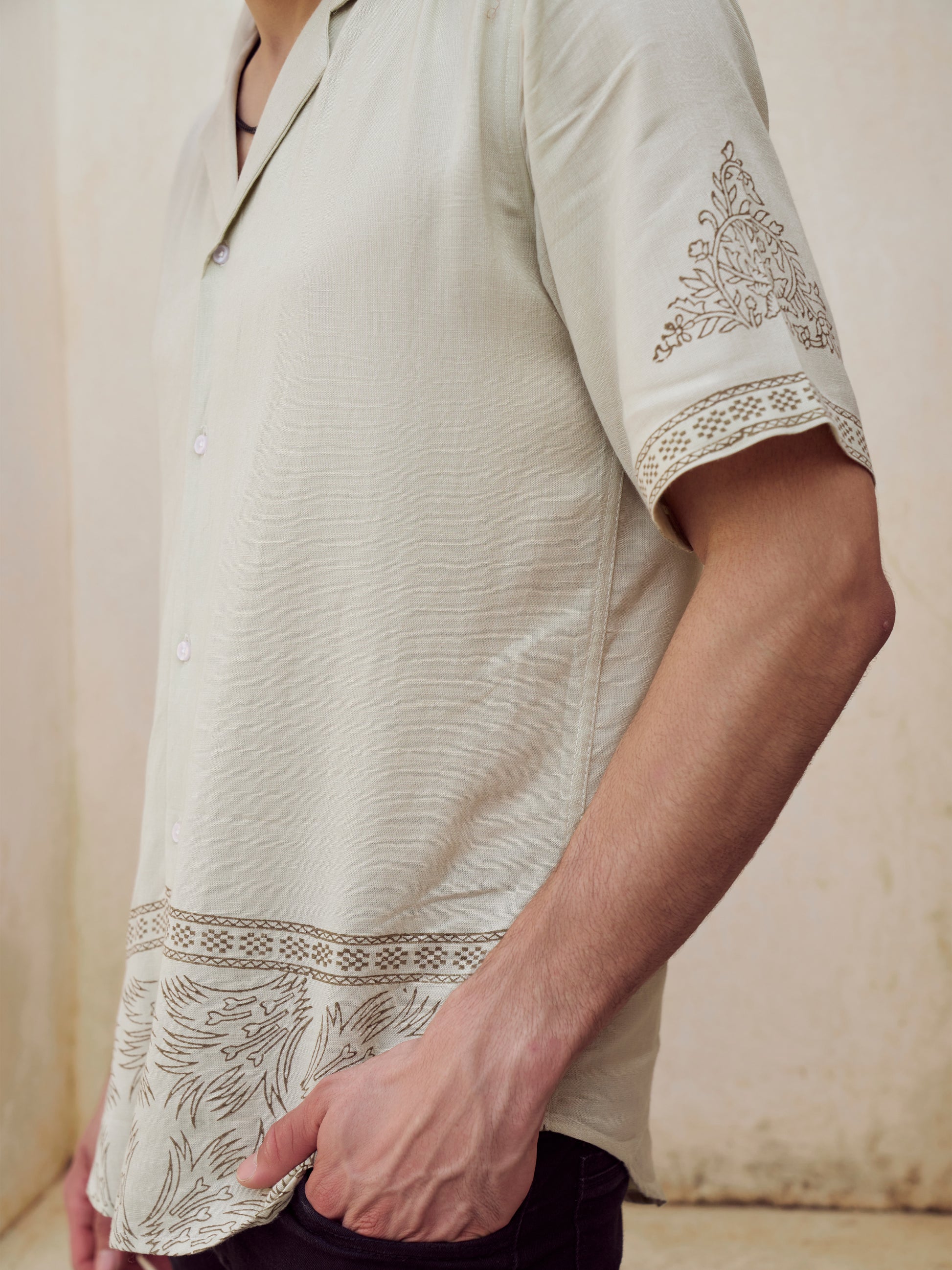 Elegance Unisex Linen Shirt - Elvire Look