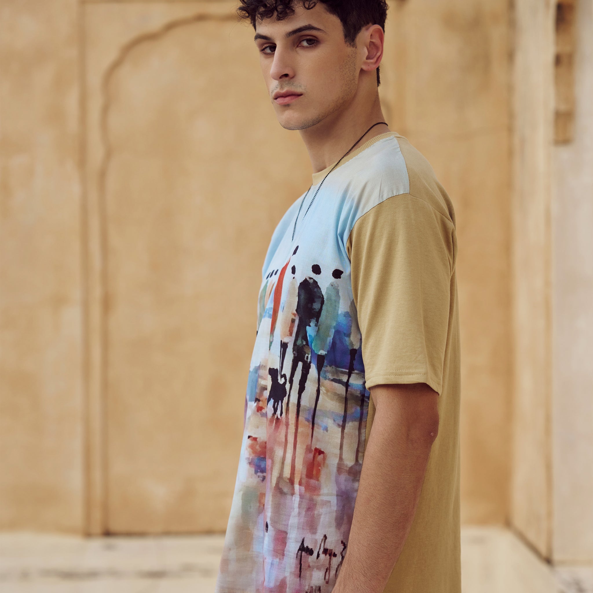 Printed Half Sleeve T-Shirt - Elvire Look