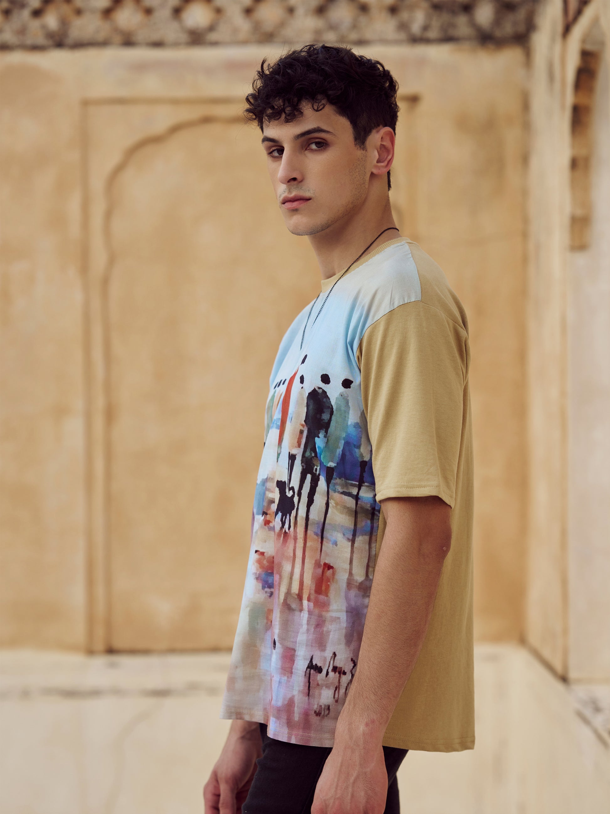 Printed Half Sleeve T-Shirt - Elvire Look