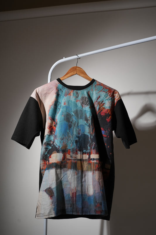 LINEN PRINTED T-SHIRT FOR MEN